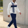 Graphic Print Pullover Tracksuit Set
