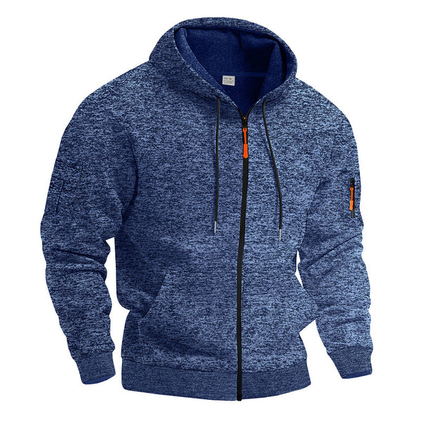 Zipper-Trimmed ⛓ Trendy Sports Hoodie