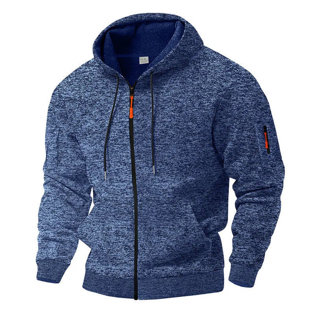 Zipper-Trimmed ⛓ Trendy Sports Hoodie