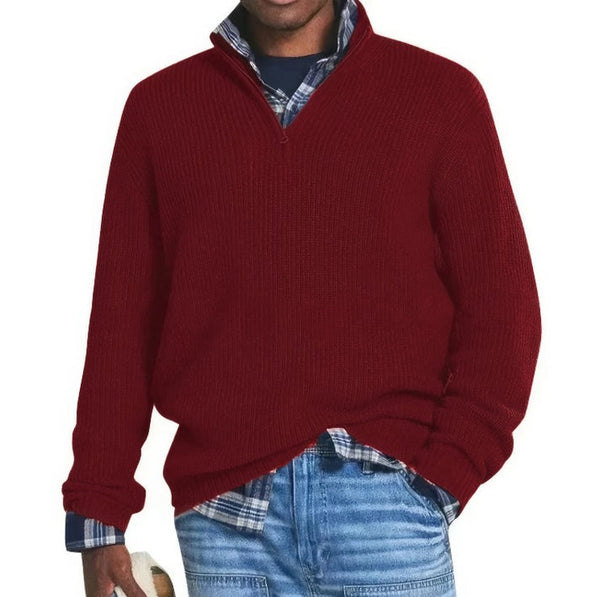 🌟 Finn Zip Knit Sweater