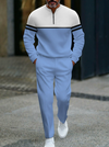 Graphic Print Pullover Tracksuit Set